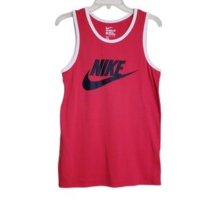 Nike Red Athletic Cut Sleeveless Tank Top Nike Tee Men's Size Small